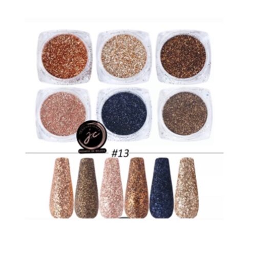 Glitter Tonos Tierra x 6