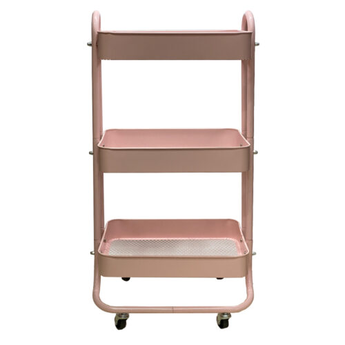 Carro Auxiliar Organizador Estructura metálica y bandejas de pasta